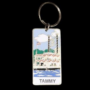 TAMMY Branson Belle Showboat Keychain Personalized 96 Vintage Souvenir Keyring